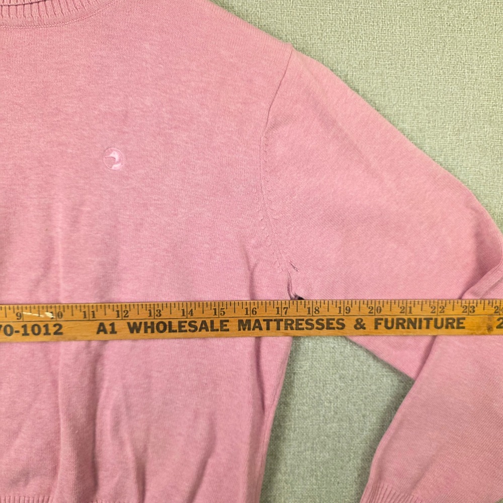 Duck Head Womens Pink Cotton Turtleneck Sweater Size Large Embroidered Logo - Picture 3 of 9